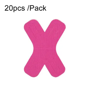 20pcs /Pack X Shaped Muscle Patch Sports Support Intramuscular Patch Bandage(Rose Red)