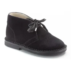 522 - Black Suede Lace for Toddler/Boy/Girl by London Kids