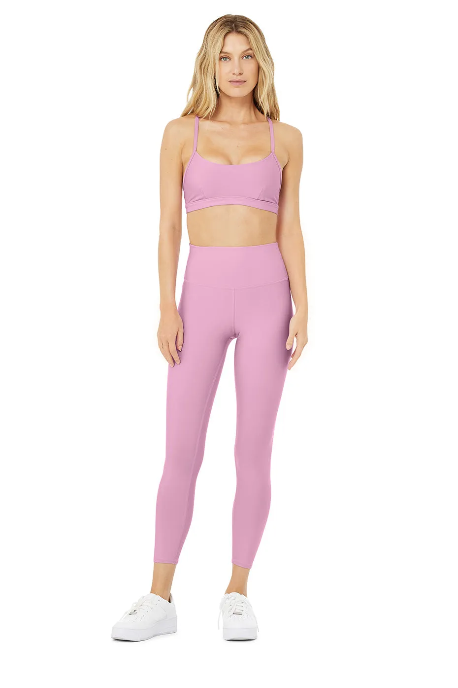 7/8 High-Waist Airlift Legging - Pink Lavender