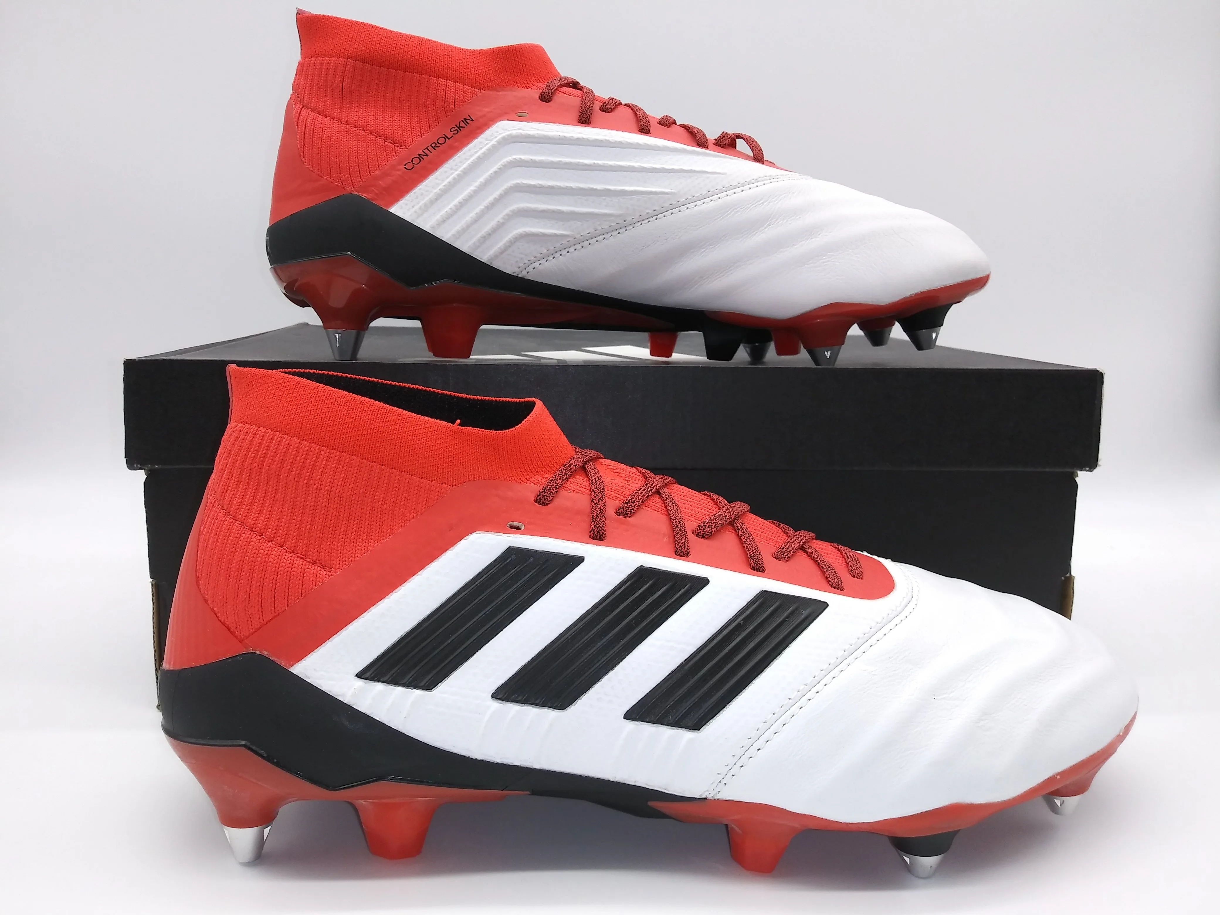 Adidas Predator 18.1 SG Lea White Red