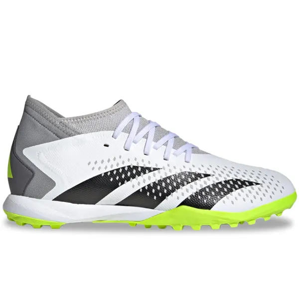 adidas Predator Accurac.3 Turf Soccer Shoes (White/Lucid Lemon)