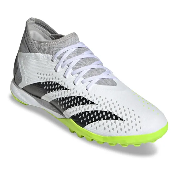 adidas Predator Accurac.3 Turf Soccer Shoes (White/Lucid Lemon)