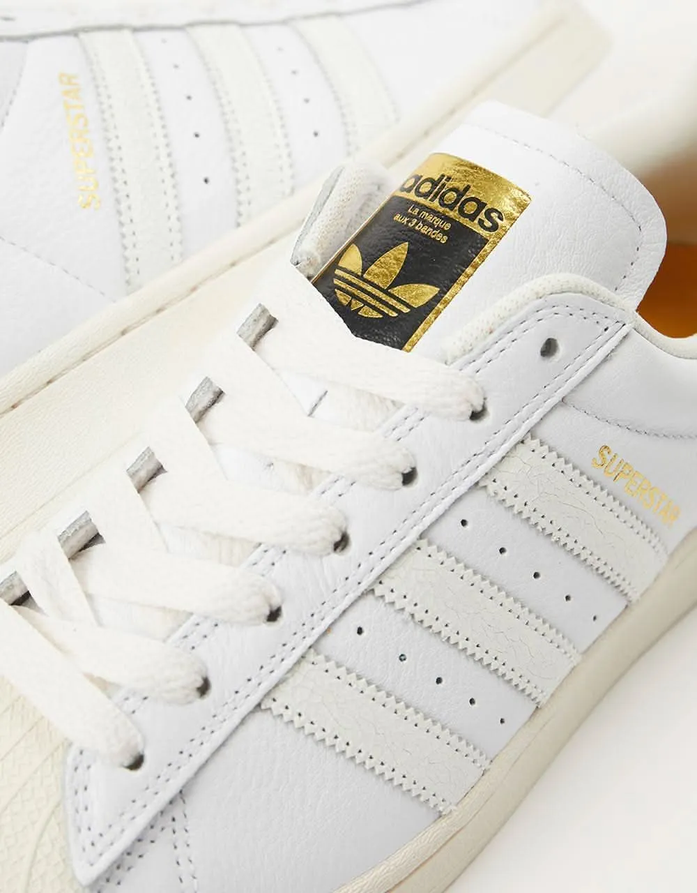 adidas Superstar ADV Skate Shoes - White/White/Chalk White