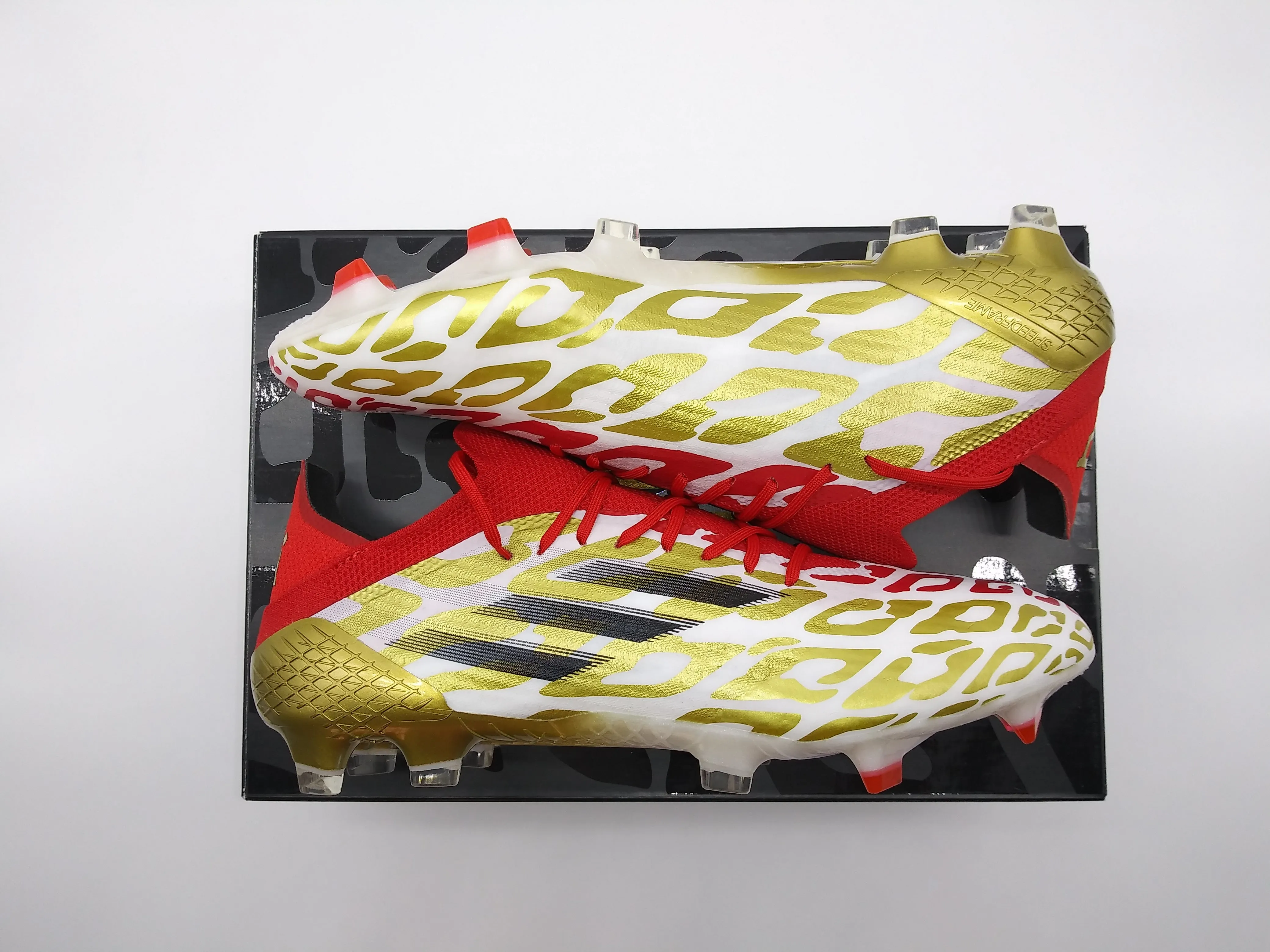 Adidas X Speedflow MS.1 FG Gold Red Mo Salah Limited Edition (AFCON)