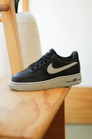 AIR FORCE 1 (GS) "BLACK/WOLF GREY"