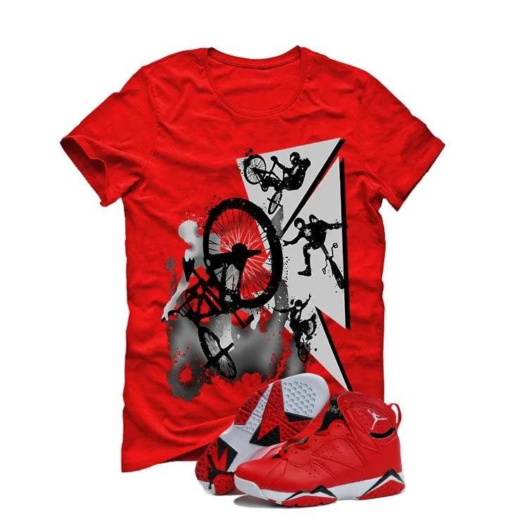 Air Jordan 7 Fade Away Red T (BMX)