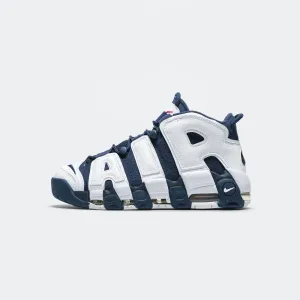 Air More Uptempo '96 - White/Midnight Navy-Metallic Gold