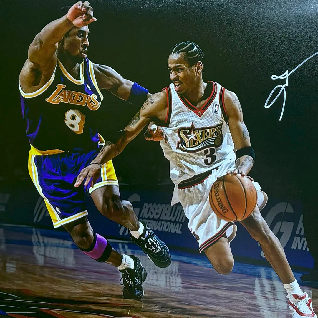 Allen Iverson Hand Signed & Framed Philadelphia 76ers 16x20 Photo (JSA)