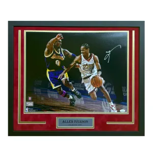 Allen Iverson Hand Signed & Framed Philadelphia 76ers 16x20 Photo (JSA)