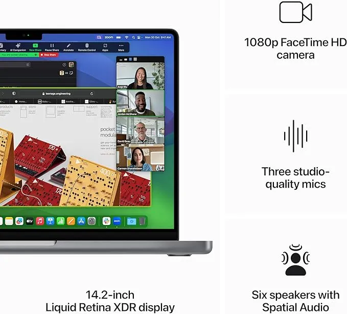 Apple 2023 MacBook Pro (16-inch, Apple M3 Pro chip with 12‑core CPU and 18‑core GPU, 18GB Unified Memory, 512GB