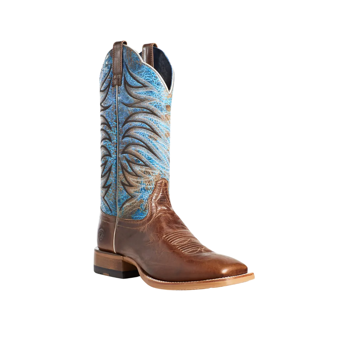 Ariat Men's Firecatcher Well Brown & Blue Lake Leather Boots