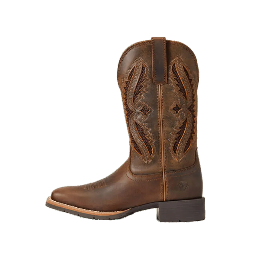 Ariat Women's Hybrid Rancher Distressed Tan Square Toe Boot