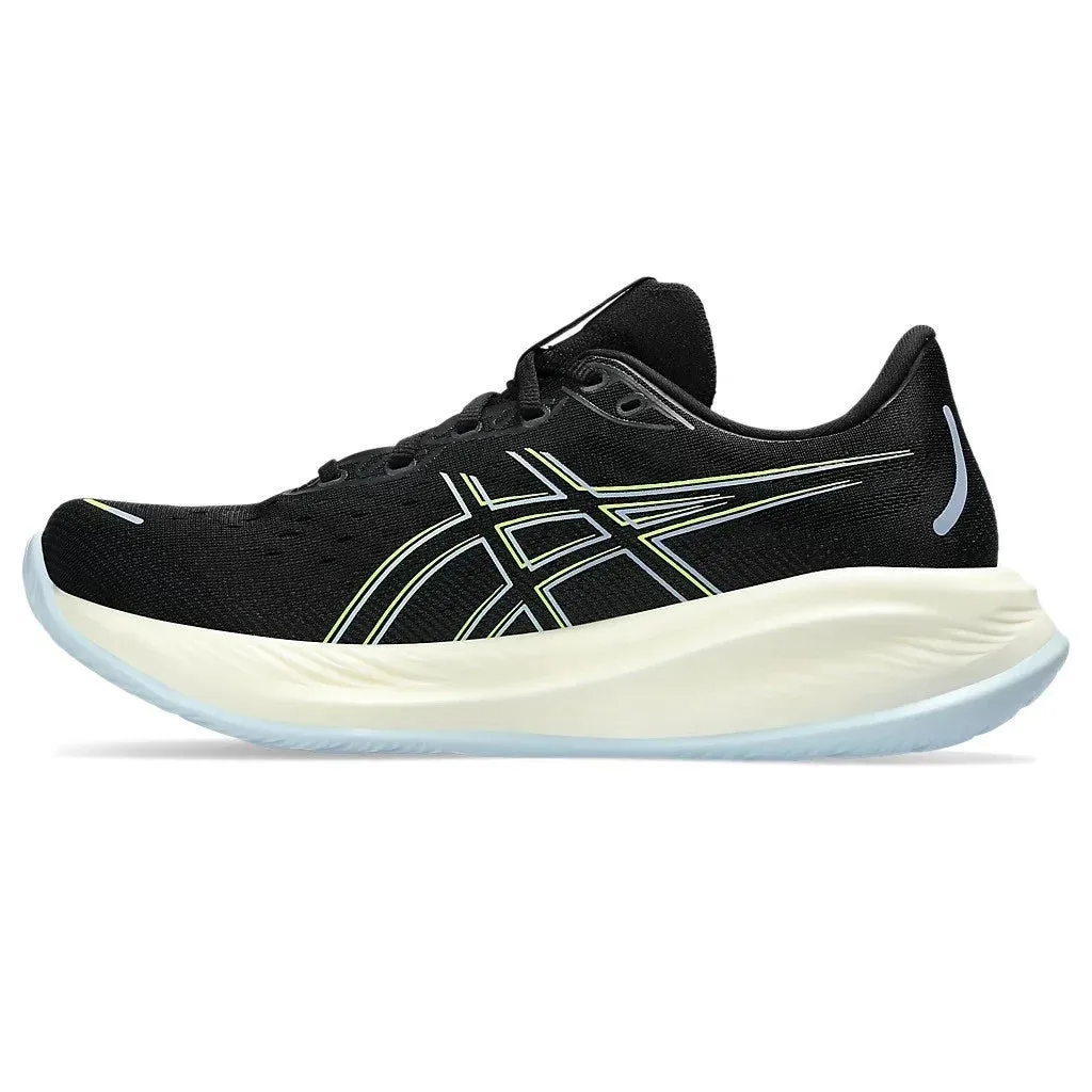 Asics Mens Gel-Cumulus 26 Wide 2E Black/ Safety Yellow