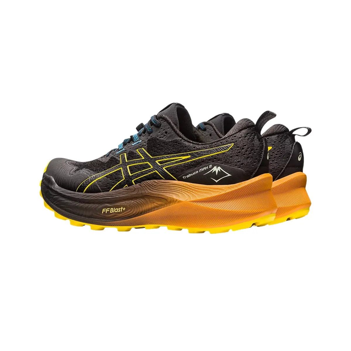 Asics Trabuco Max 2 Shoes Black Orange