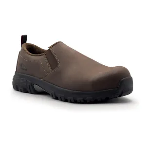 Avenger Womens Flight Brown Leather CT SD10 Slip-On Shoes