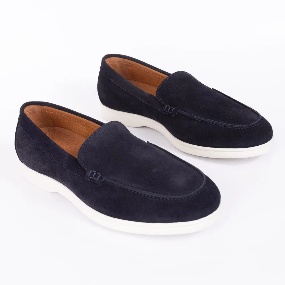 Barker - Suede Loafer Navy, Bilbao