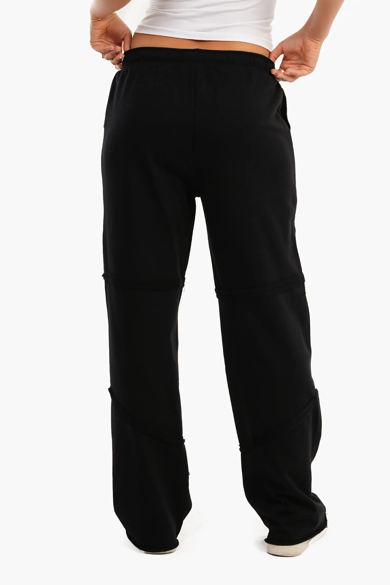 Black Piping Lounge Pants