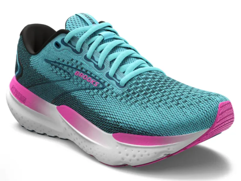 Brooks Glycerin 21 Ladies Running Shoe (Moroccan Blue/Aqua/Pink)