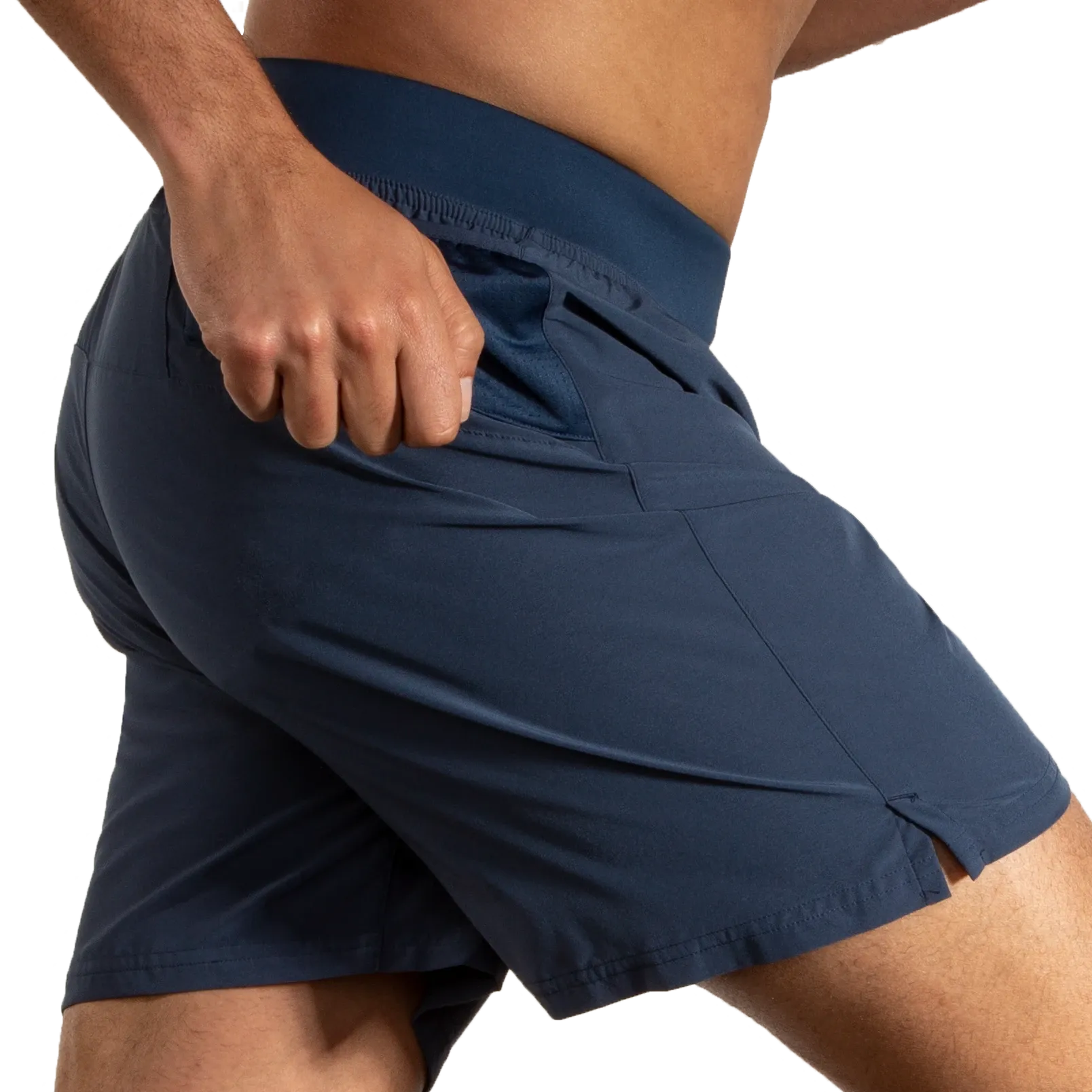 Brooks | Sherpa 7" Shorts | Men's | Blue Slate