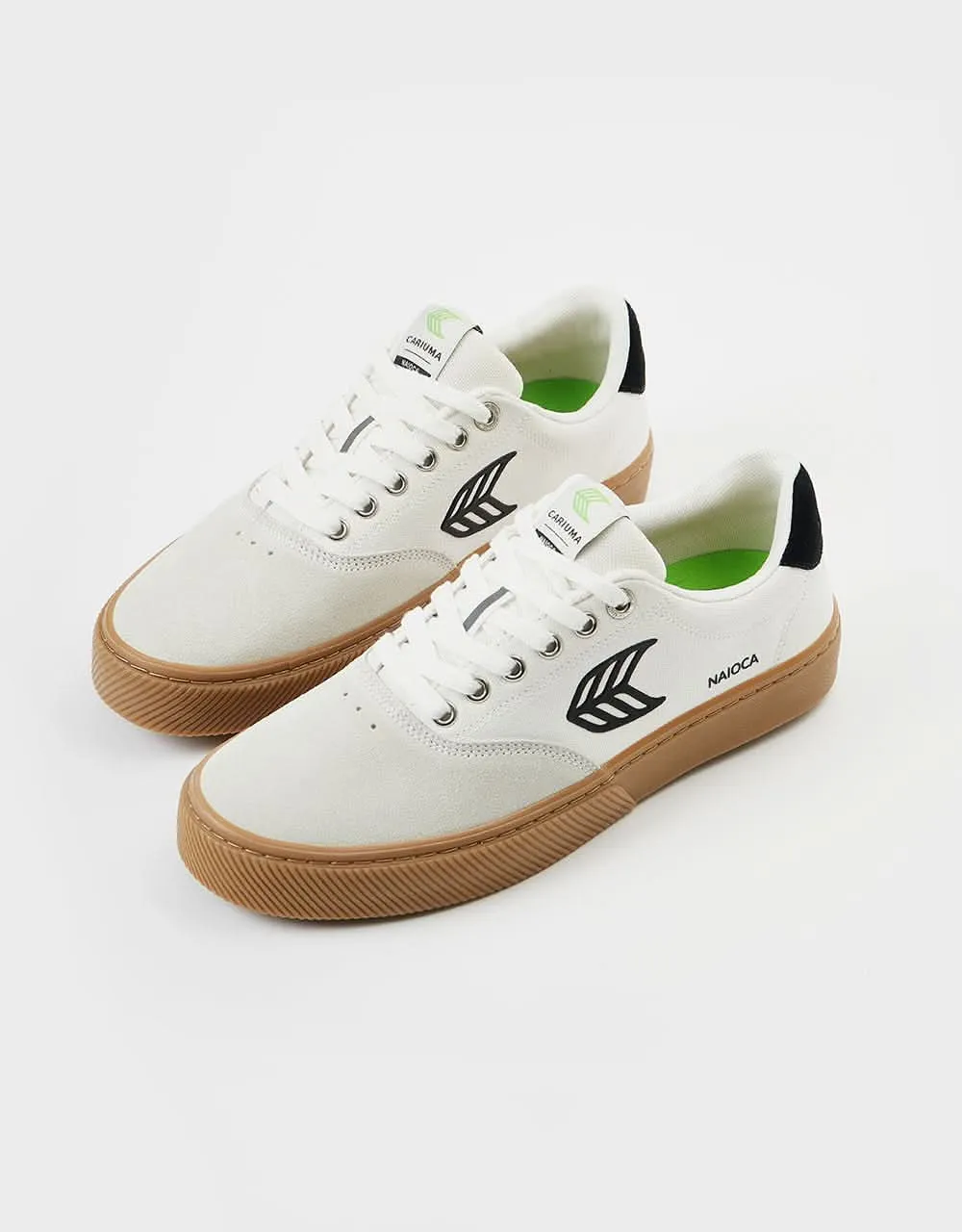 Cariuma Naioca Skate Shoes - Off White Vintage/Gum/Black