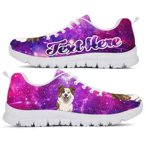 Custom Name Aussie Sneaker, Galaxy Aussie Dog Lovers Sneakers Running Shoes Gift Men Women, Best Running Shoes