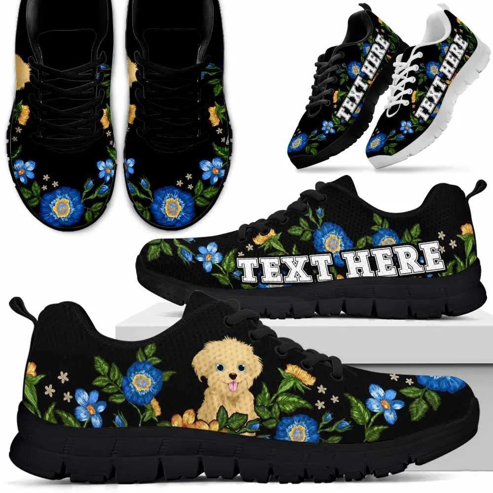 Custom Name Havanese Sneaker, Havanese Colorful Floral Flower Dog Lovers Sneakers Gym Running Shoes, Best Running Shoes