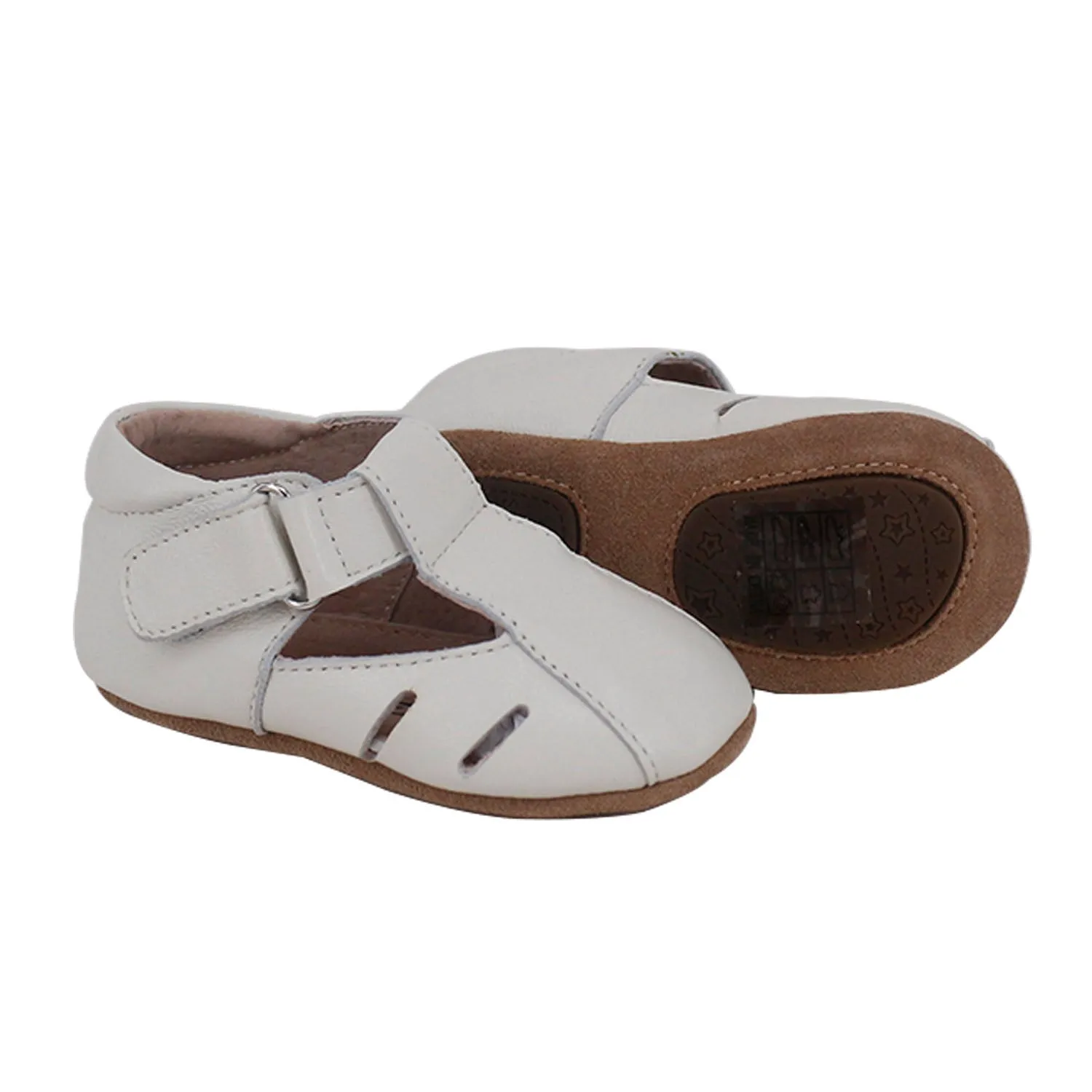 Dakota Baby & Toddler First/Pre Walker Shoes Ivory by SKEANIE