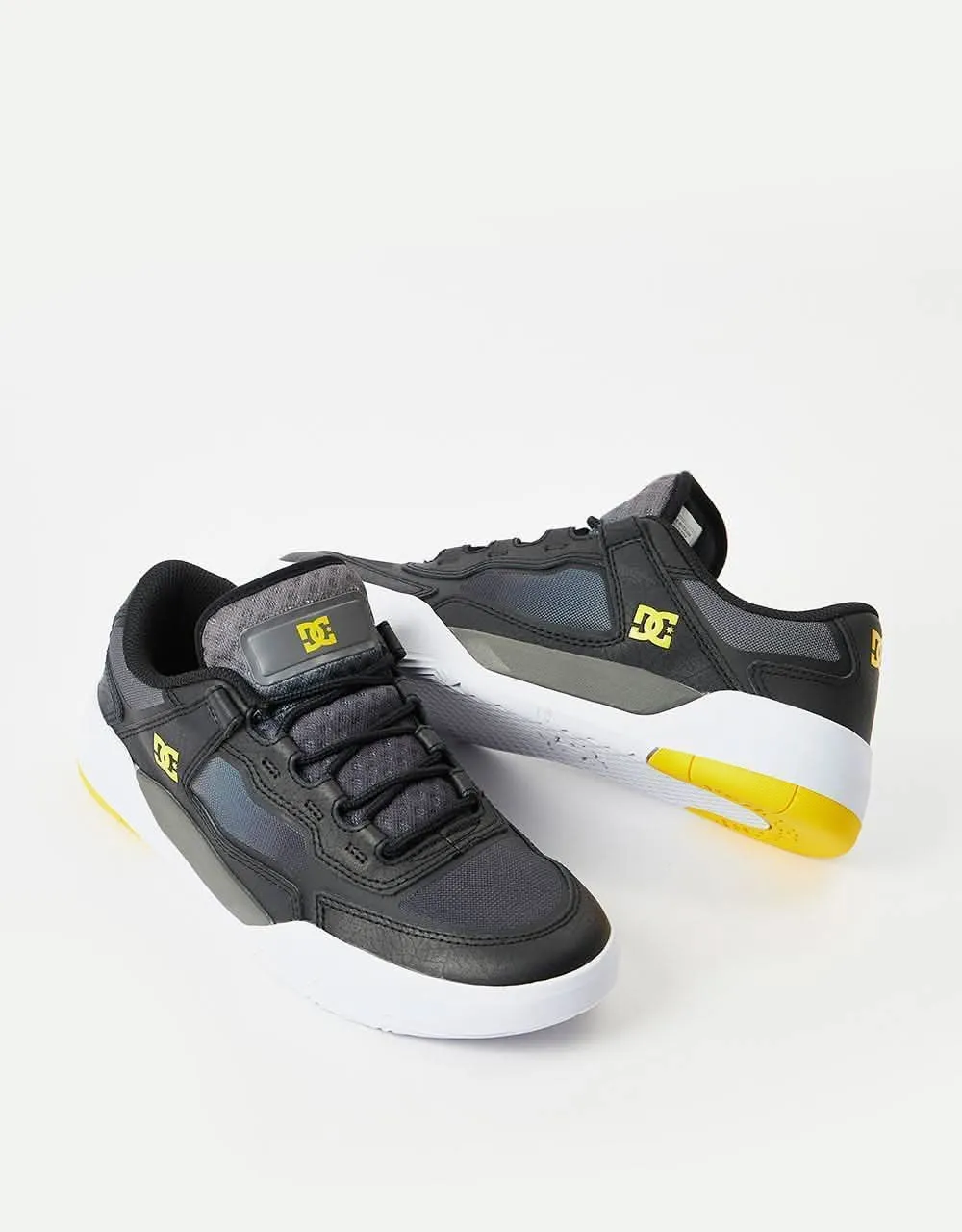 DC Metric Skate Shoes - Black/Grey/Yellow