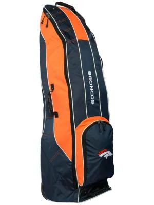 Denver Broncos Team Golf Navy Golf Clubs Wheeled Luggage Travel Bag