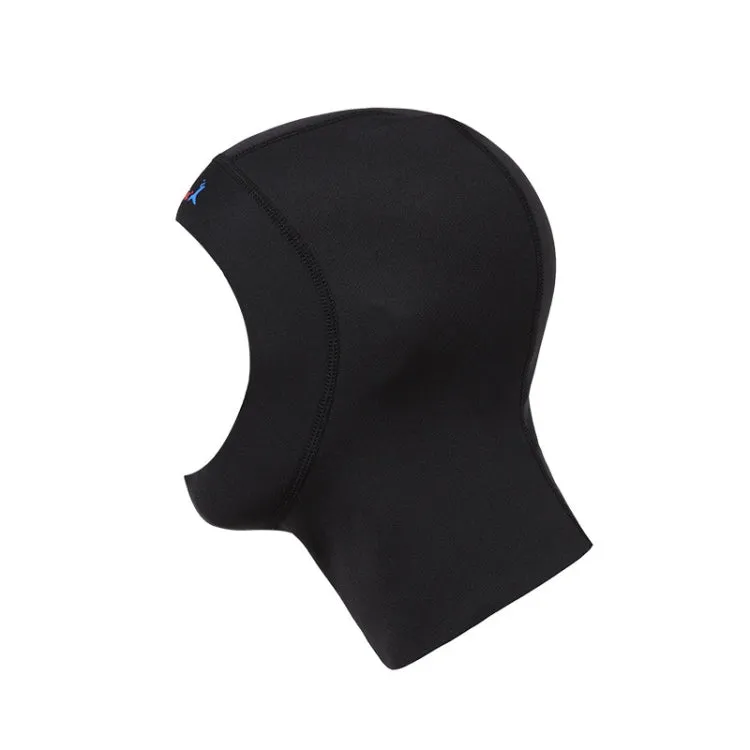 DIVE & SAIL DH-002 1mm Men and Women Swimming Caps Sunscreen Diving Cap Surfing Diving Headgear, Size: S(Black)