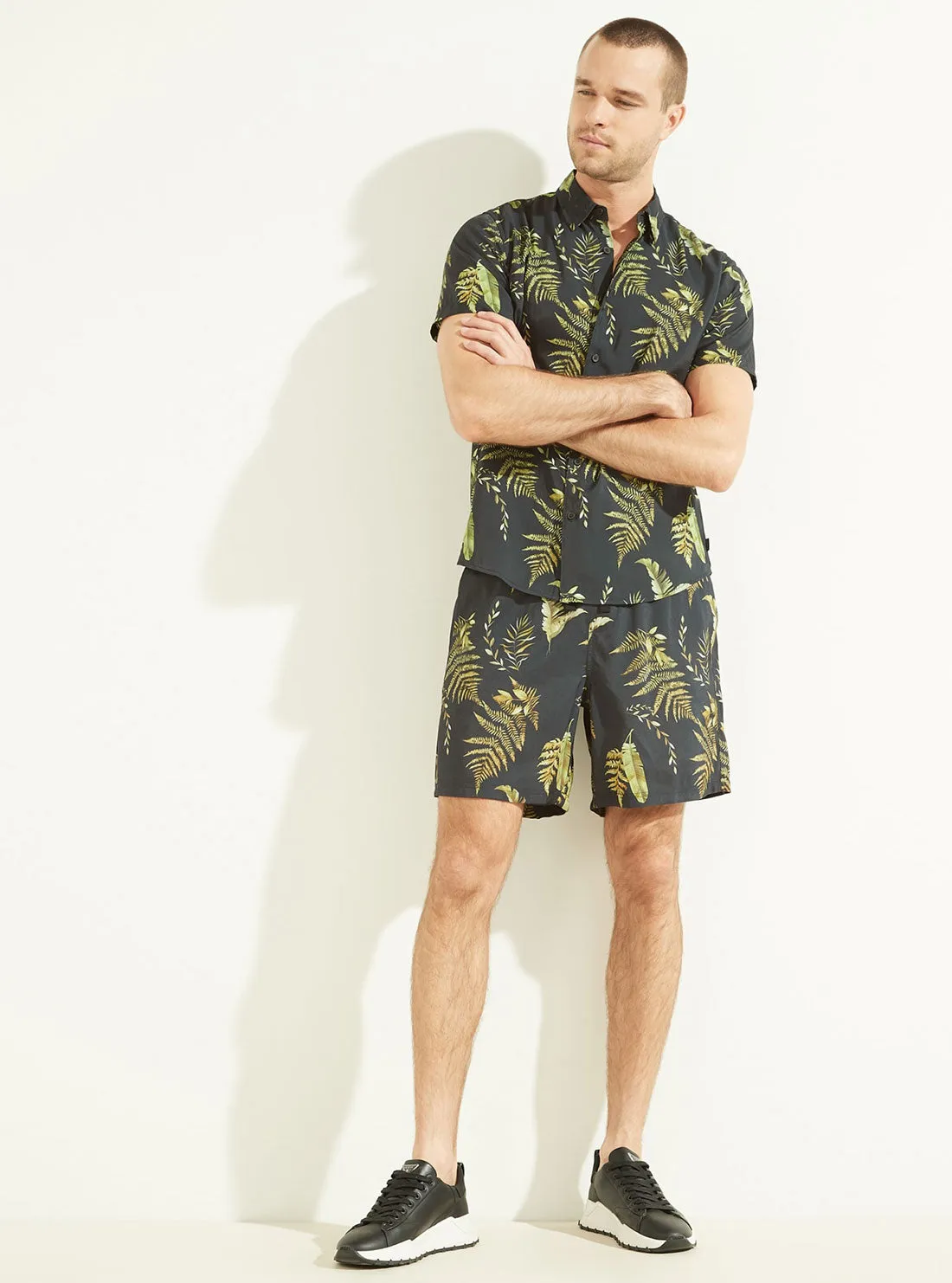 Eco Phoenix Palm Print Shorts