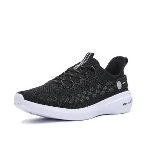 Erke Cushioning Shoes Men Running Black/Silver 11120103449-002