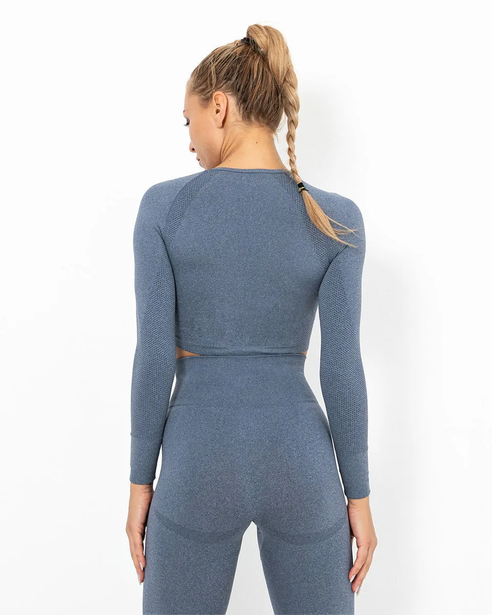 Felicity Long Sleeve - Blue Grey