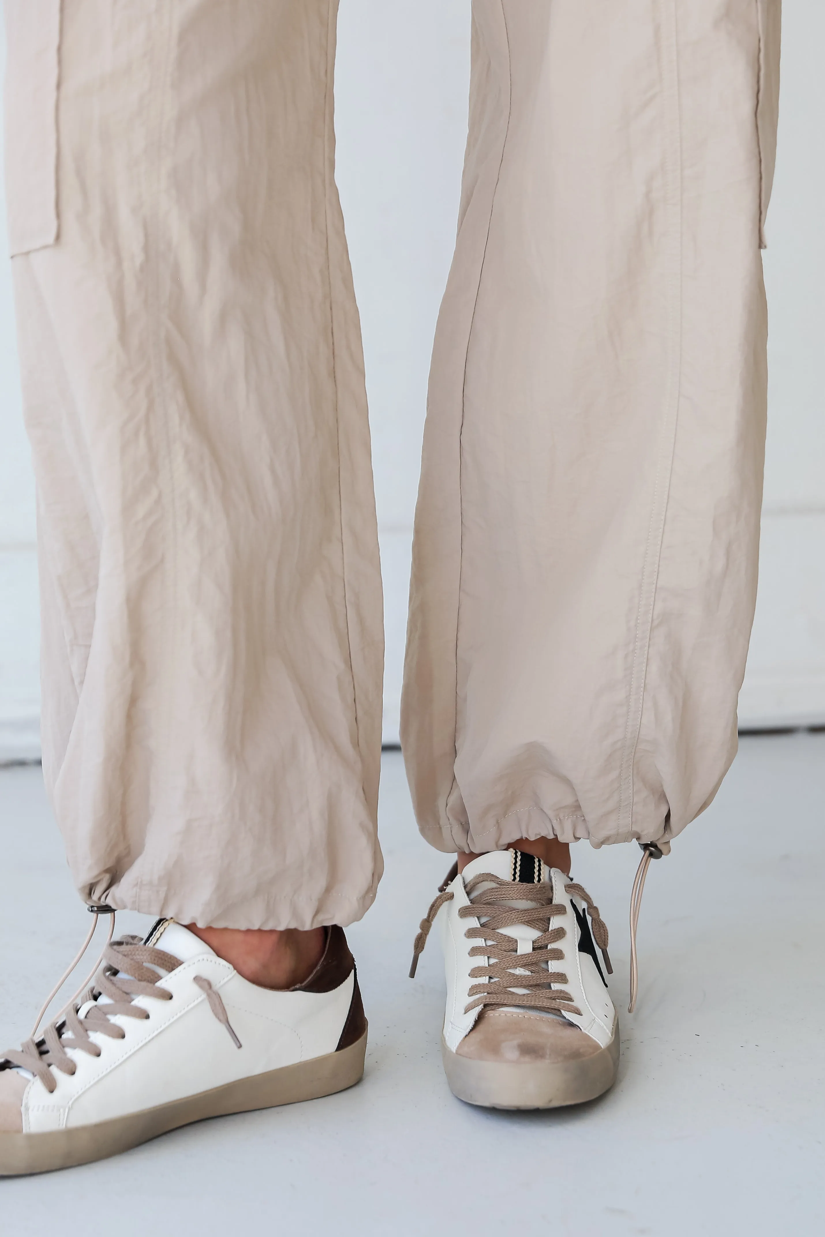 FINAL SALE - Stunning Desire Taupe Cargo Pants