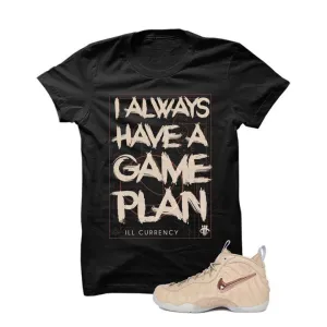 Foamposite Pro Vachetta Tan Black T Shirt (Game Plan)