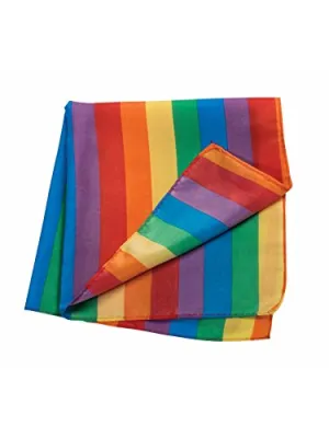 Forum Novelties 75064 Bandana, One Size, Rainbow, Pack of 12