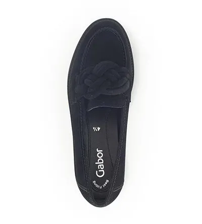 GABOR KNOT LOAFER BLACK