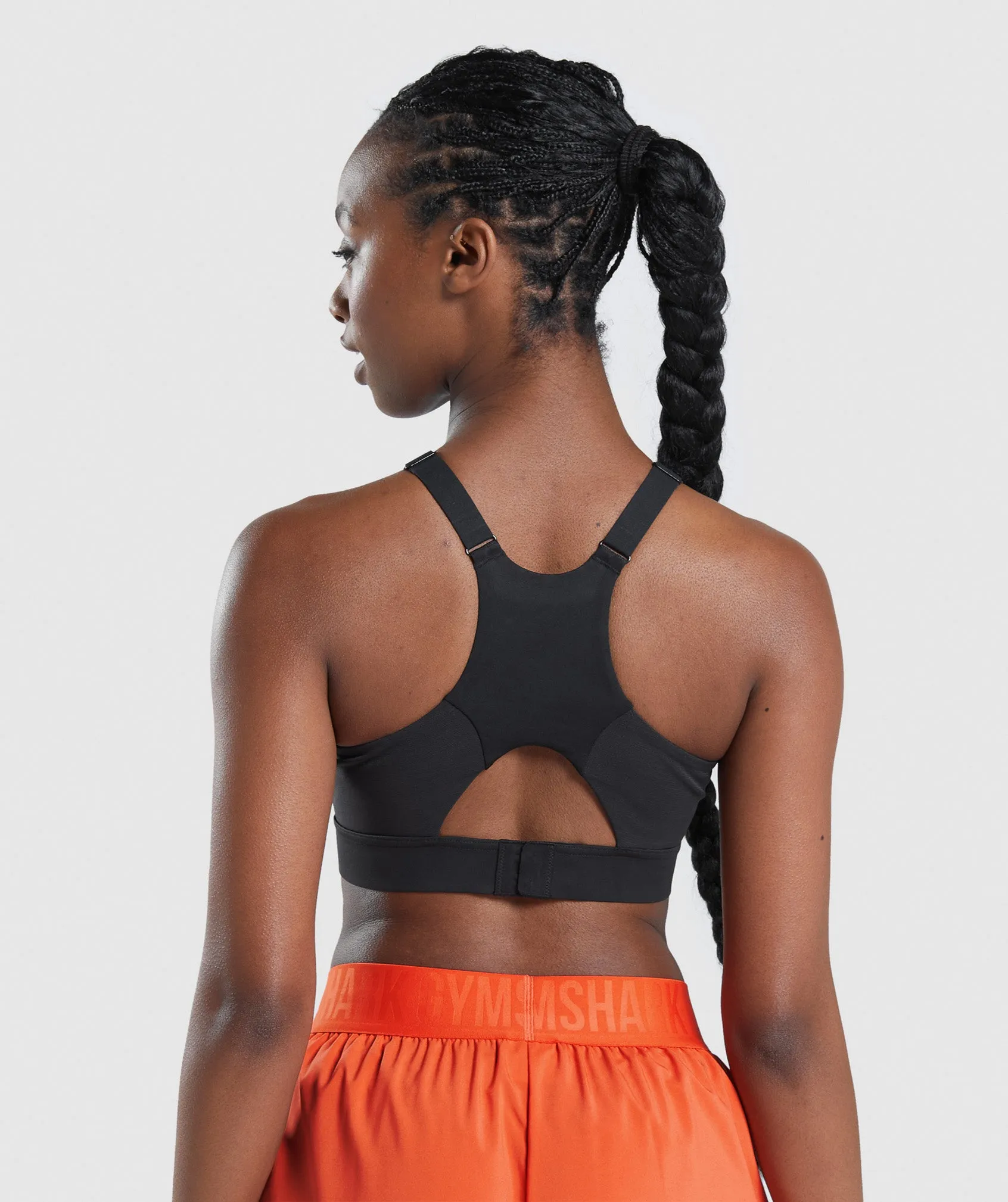 Gymshark Mesh Neckline 2.0 Sports Bra - Black