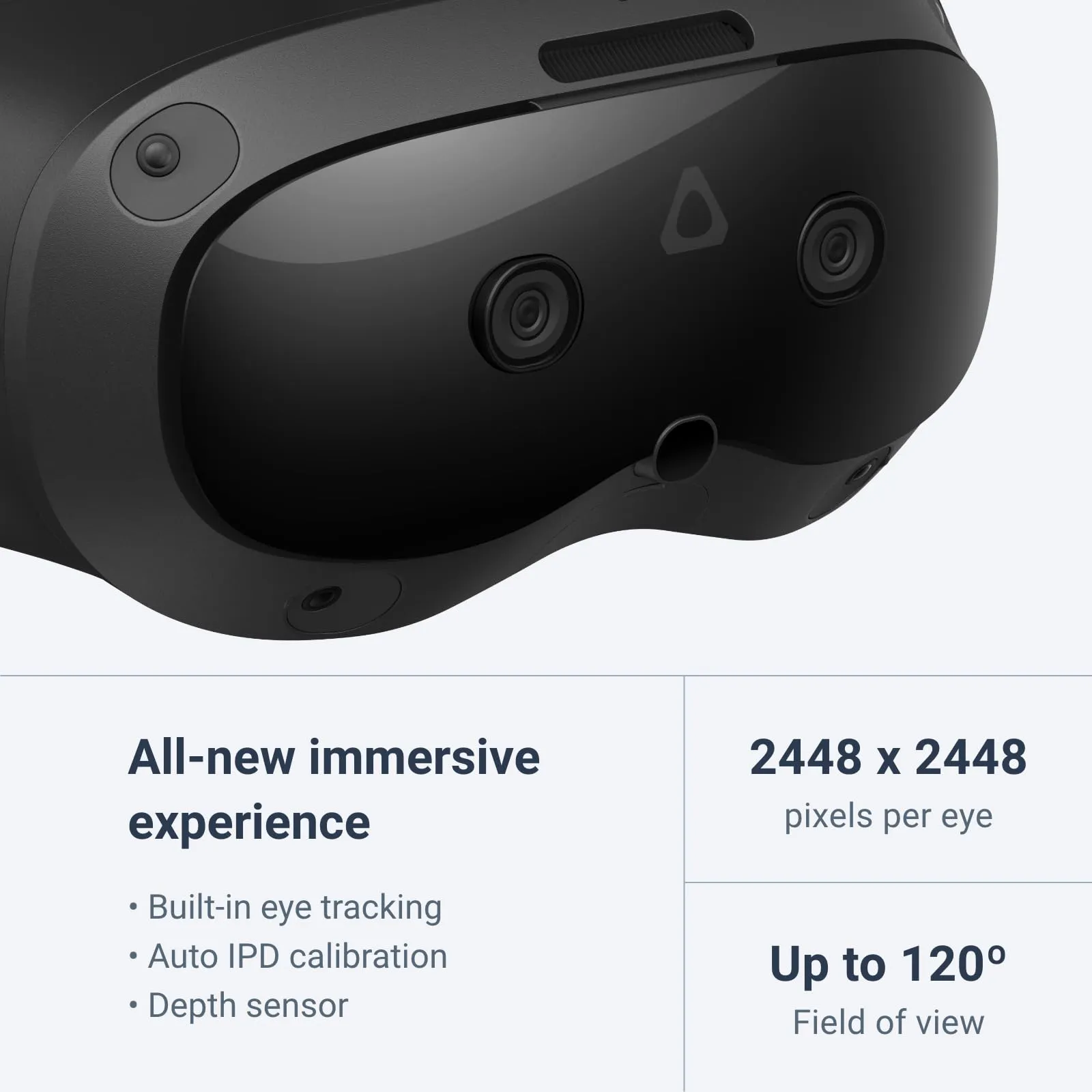 HTC Vive Focus Vision Bundle pre-Order Includes DisplayPort Compatible Wired Streaming Kit and Game Pack — Mixed Reality and PC VR Headset   Controllers