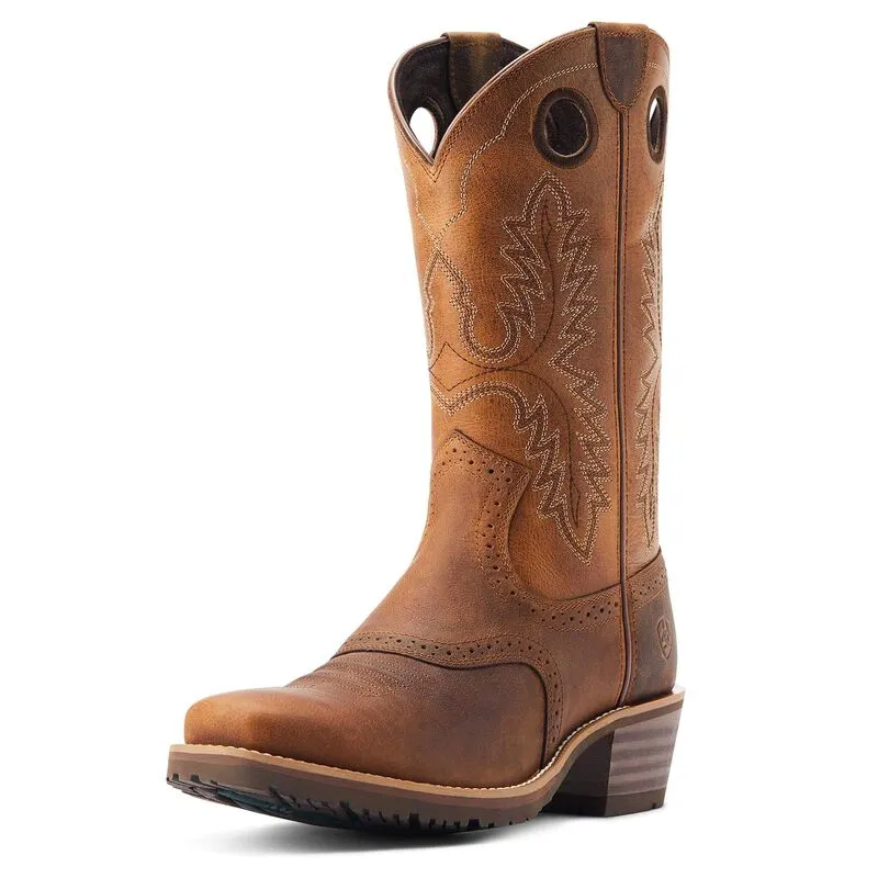 Hybrid Roughstock Square Toe Western Boot Ariat