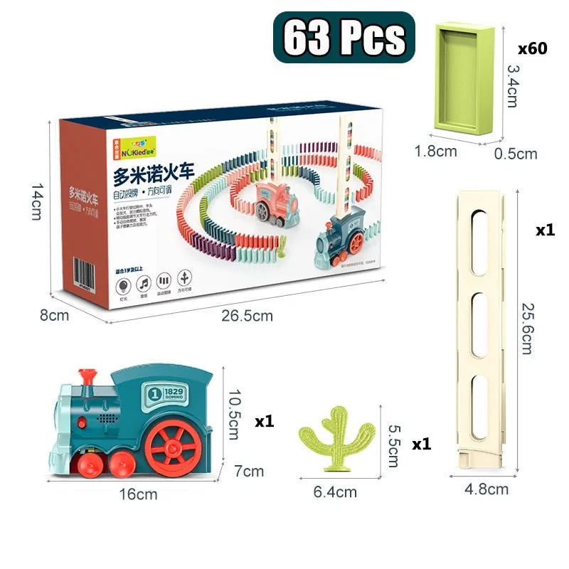 Kids Electric Domino Train - With sound & light