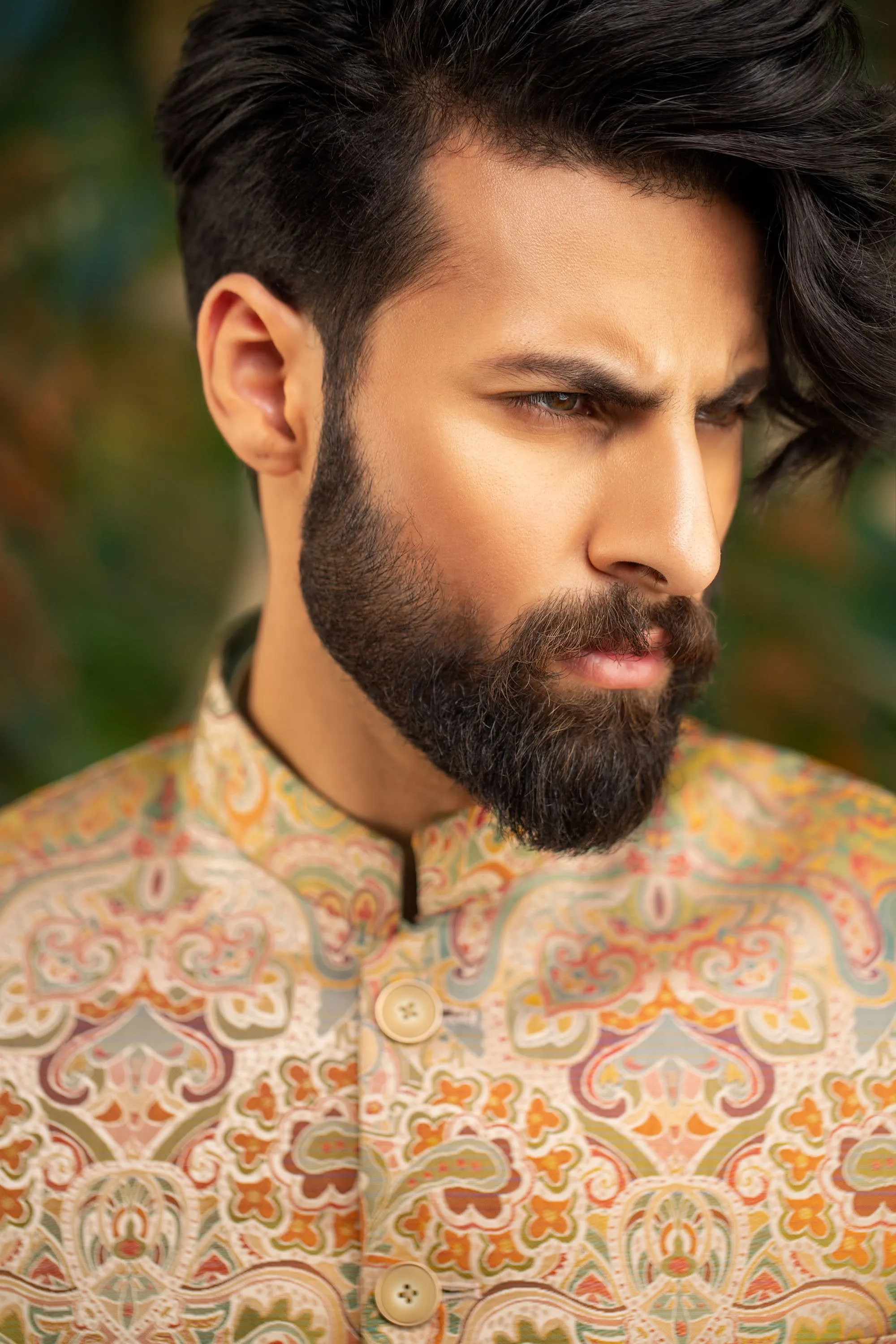 Kimkhab Geomatrical Pattern Sherwani