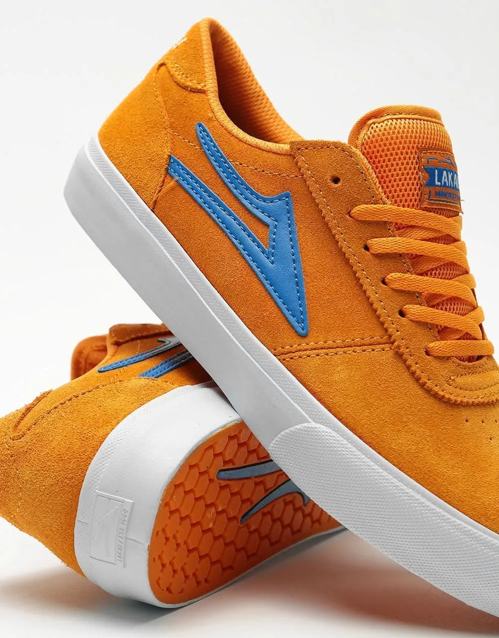 Lakai Manchester Skate Shoes - Mandarin Suede