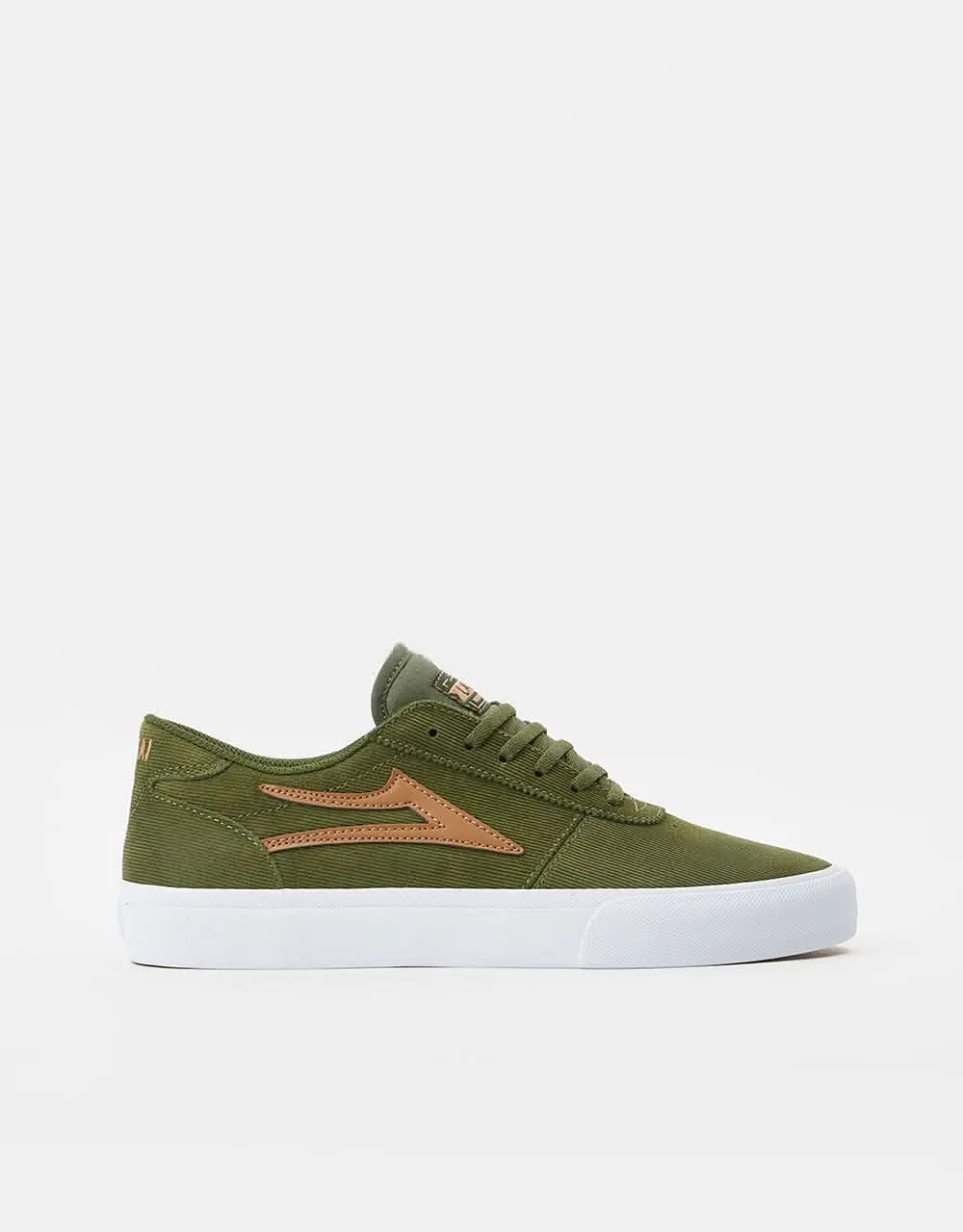 Lakai Manchester Skate Shoes - Olive Cord Suede