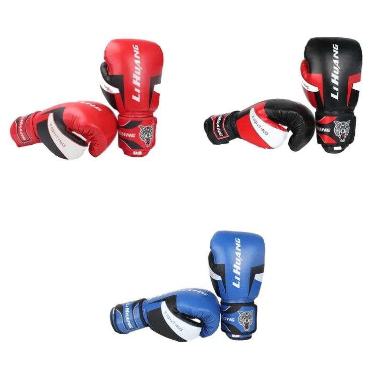 LIHUANG S1 Fitness Boxing Gloves Adult Sanda Training Gloves, Size: 8oz(Blue)