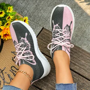 LISBETH BUTTERFLY PRINT SNEAKERS