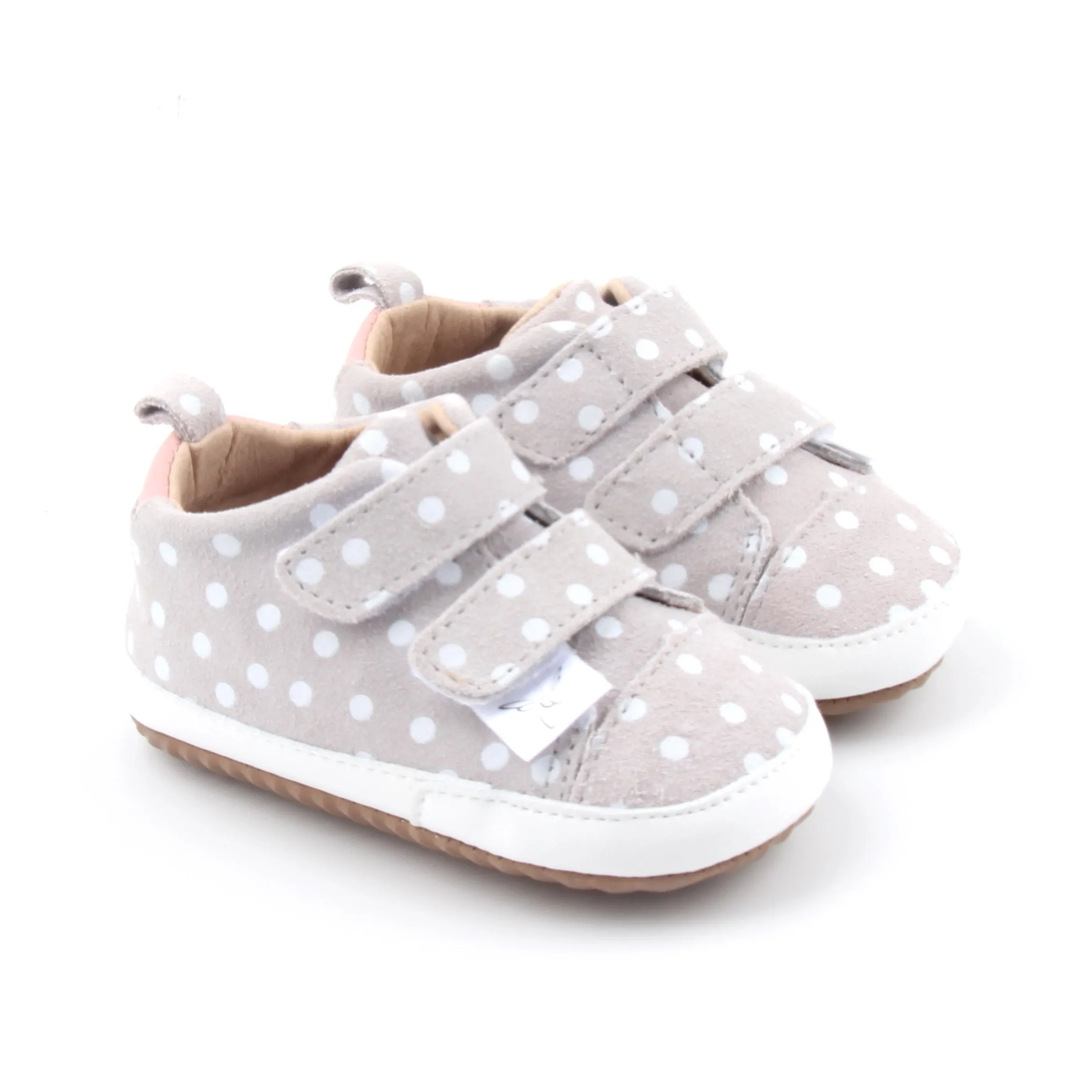 Little Love Bug Casual Polka Dot & Pink Low Top