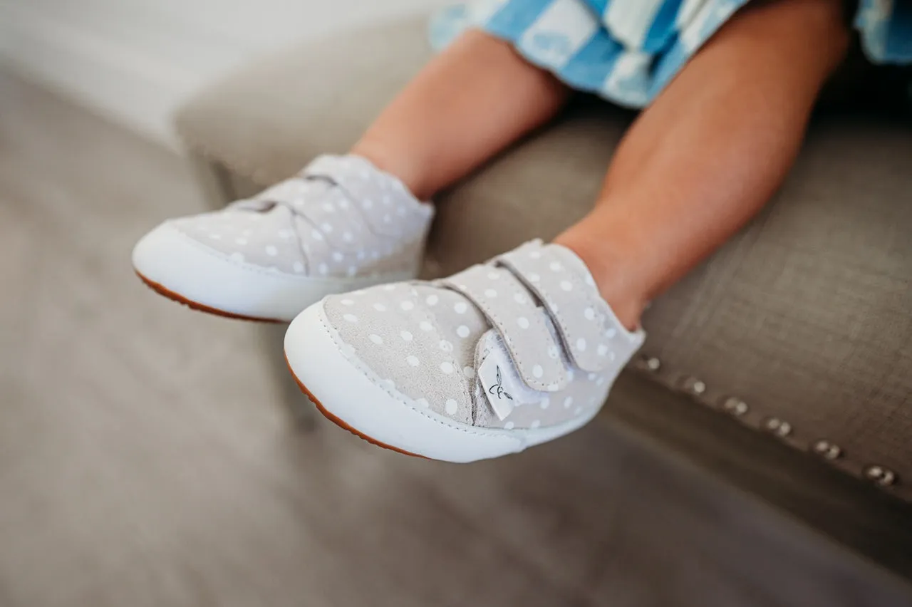 Little Love Bug Casual Polka Dot & Pink Low Top