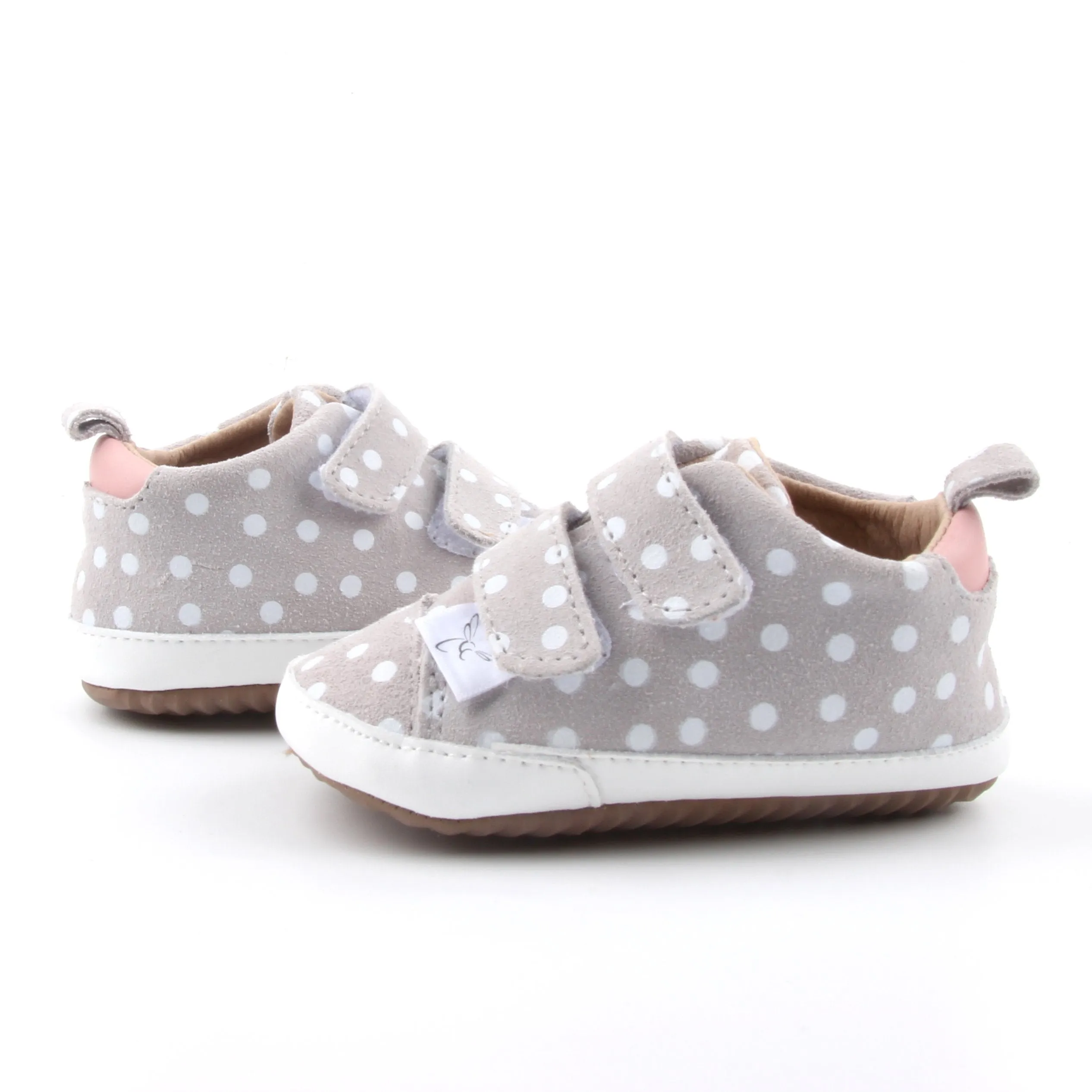 Little Love Bug Casual Polka Dot & Pink Low Top