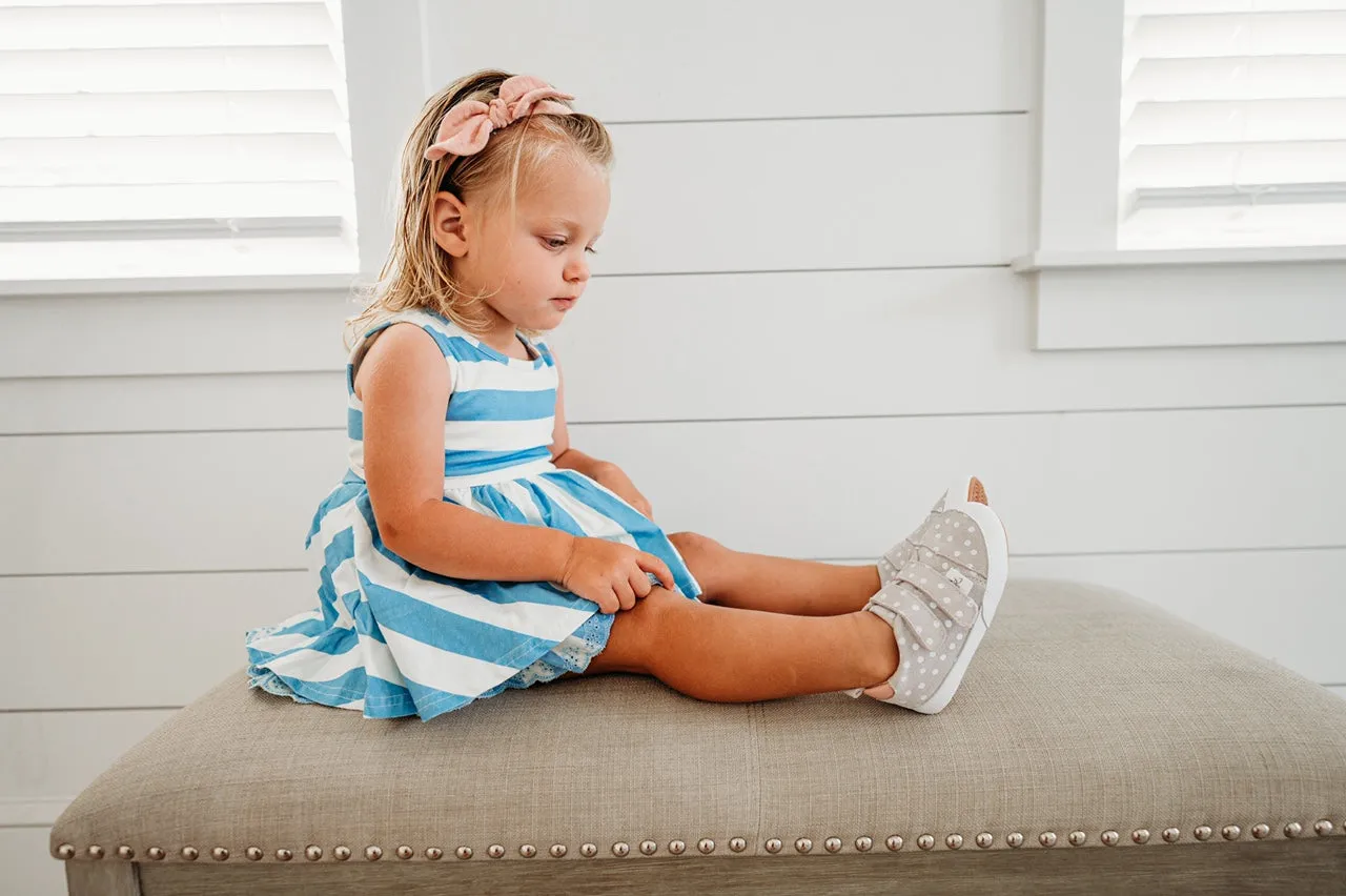 Little Love Bug Casual Polka Dot & Pink Low Top